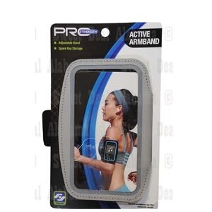 Pro Strength Active Armband Adjustable Band with Cell Phone Spare Key Storage